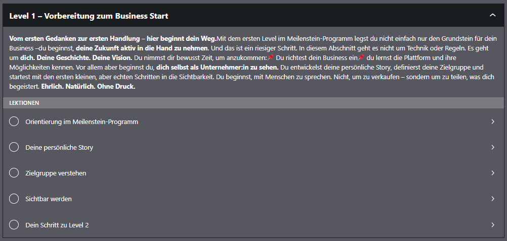 Business starten Vorbereitung